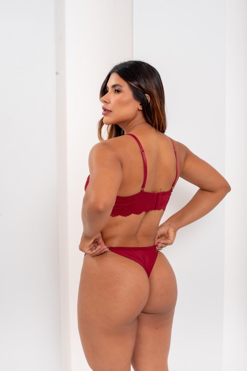 Conjunto De Lingerie Sem Bojo Prysben