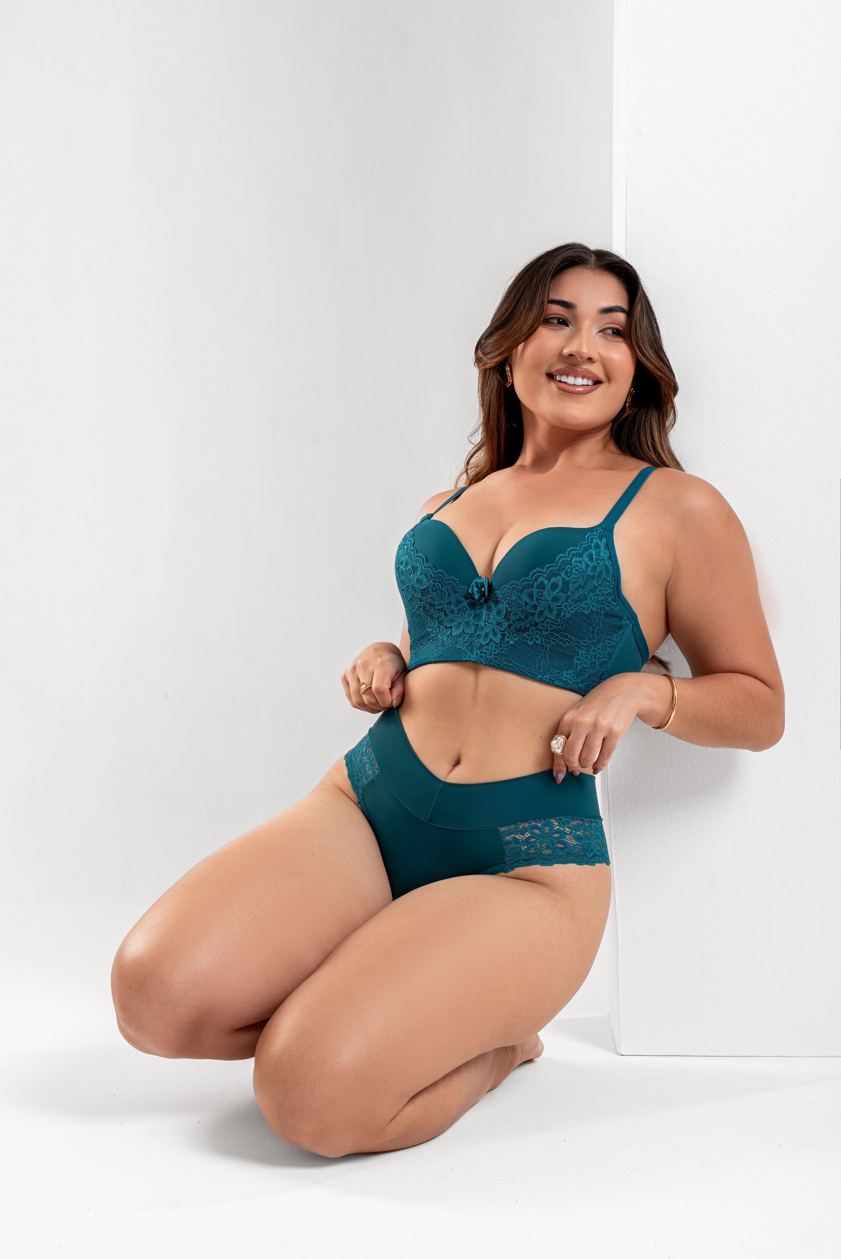 Conjunto De Lingerie Renda Luxo Prysben