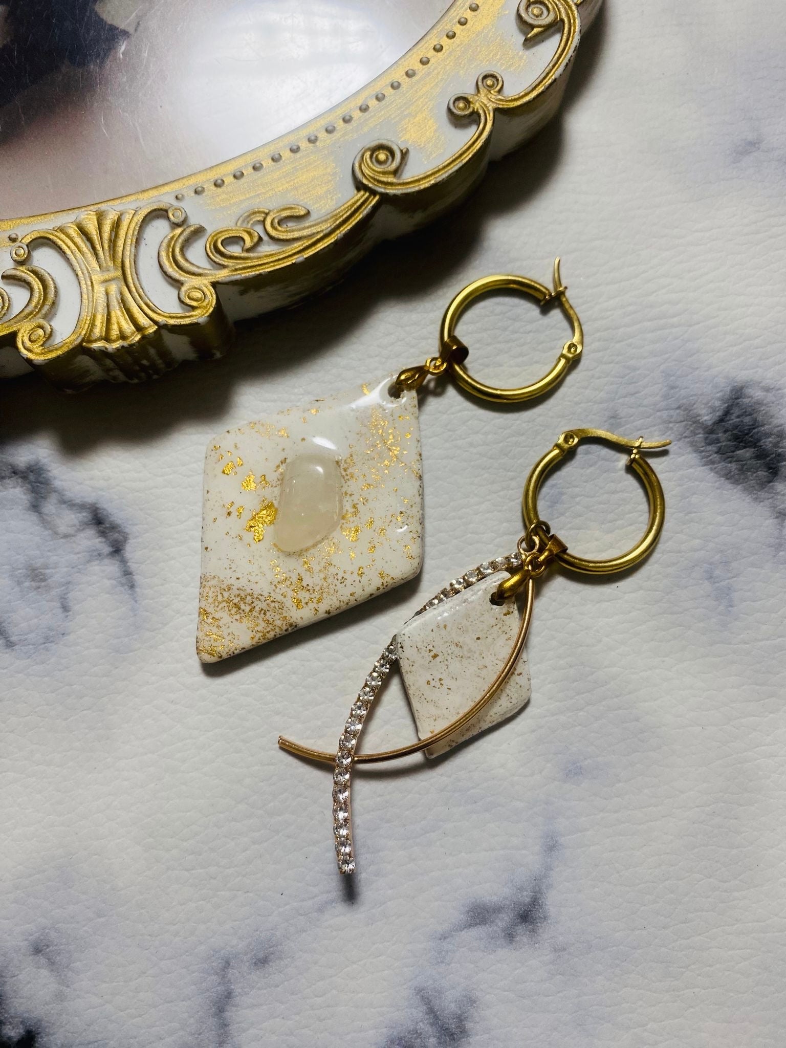 Brinco De Pedra Quartzo Glambox