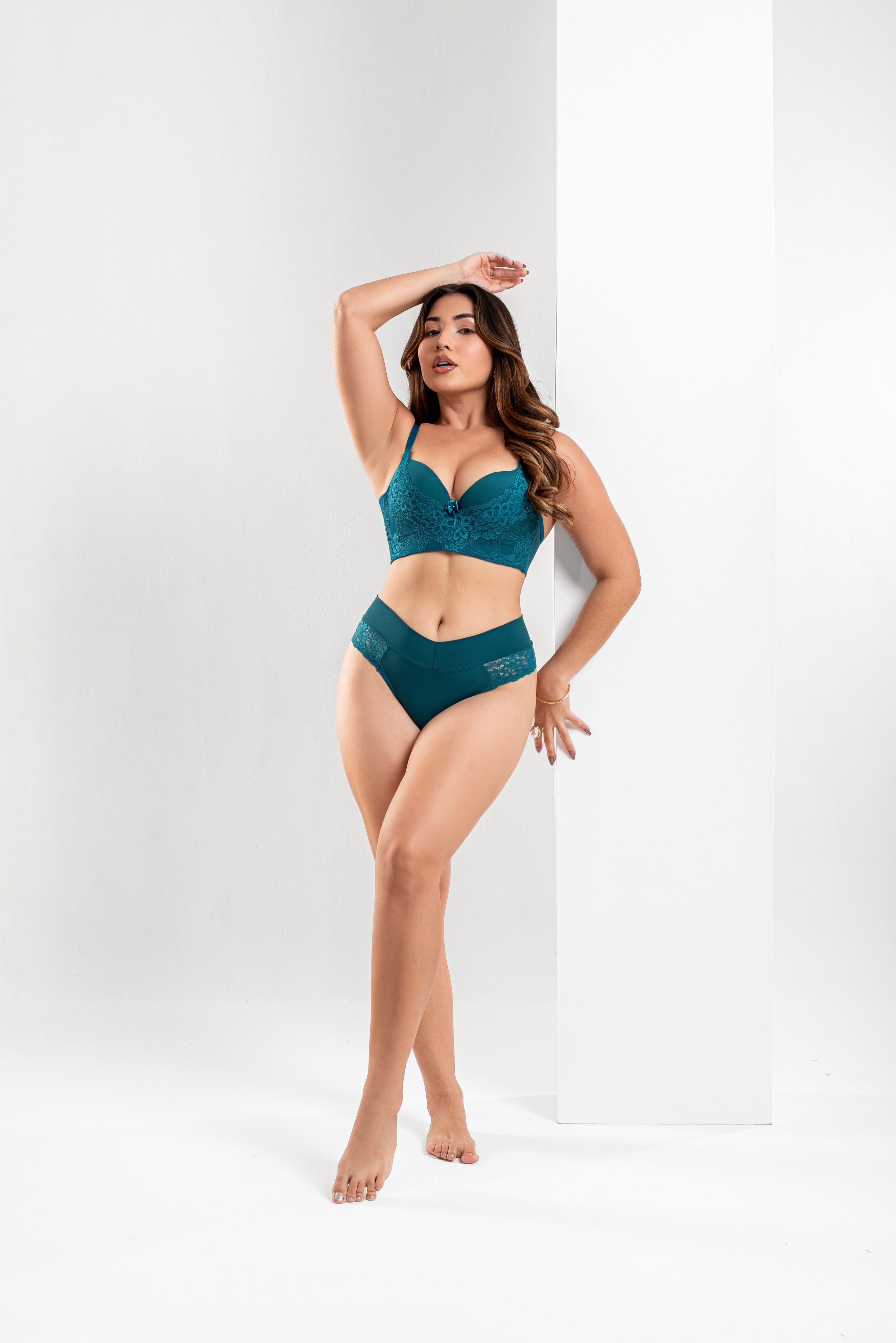 Conjunto De Lingerie Renda Luxo Prysben