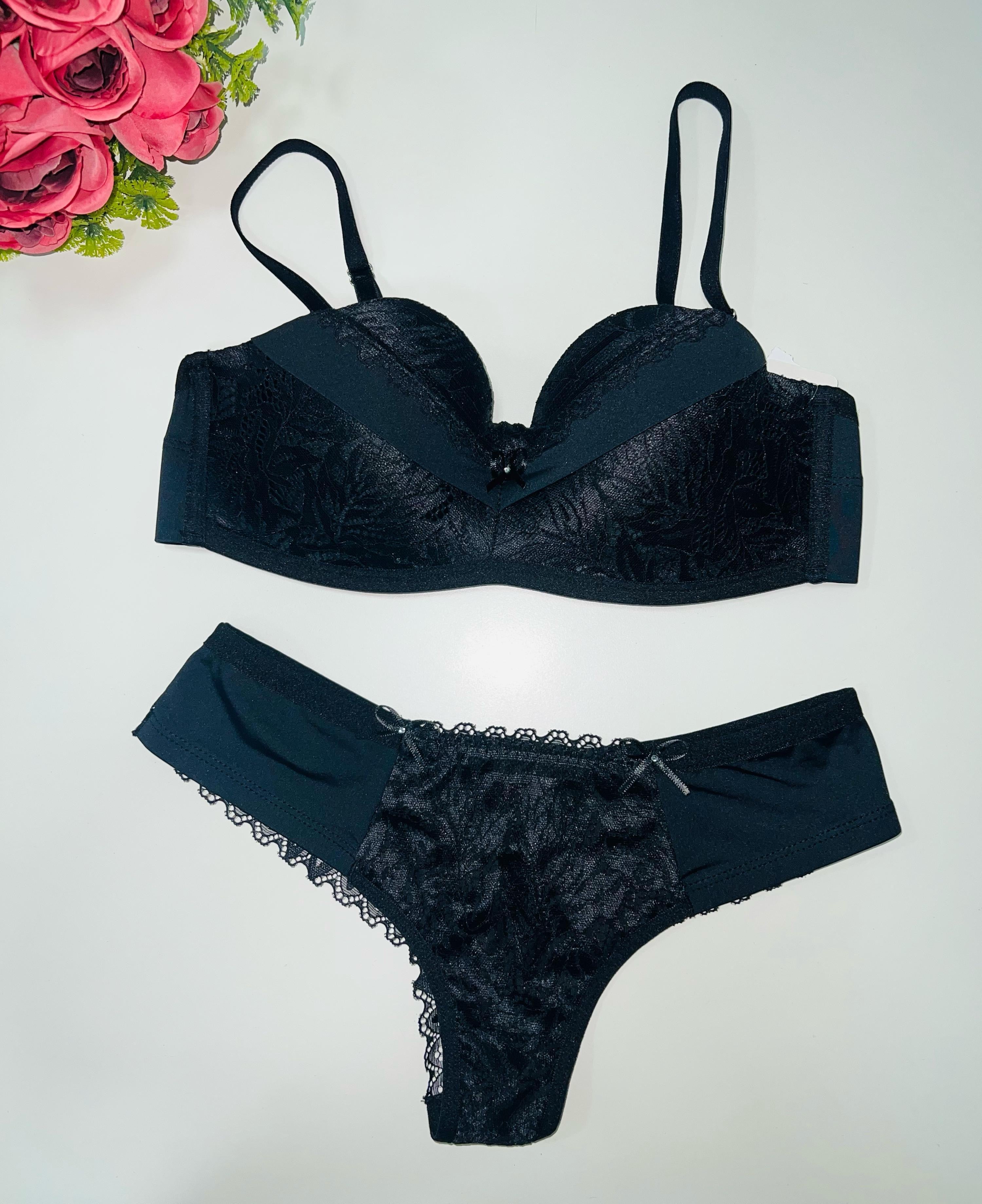 Conjunto De Lingerie Renda Luxo
