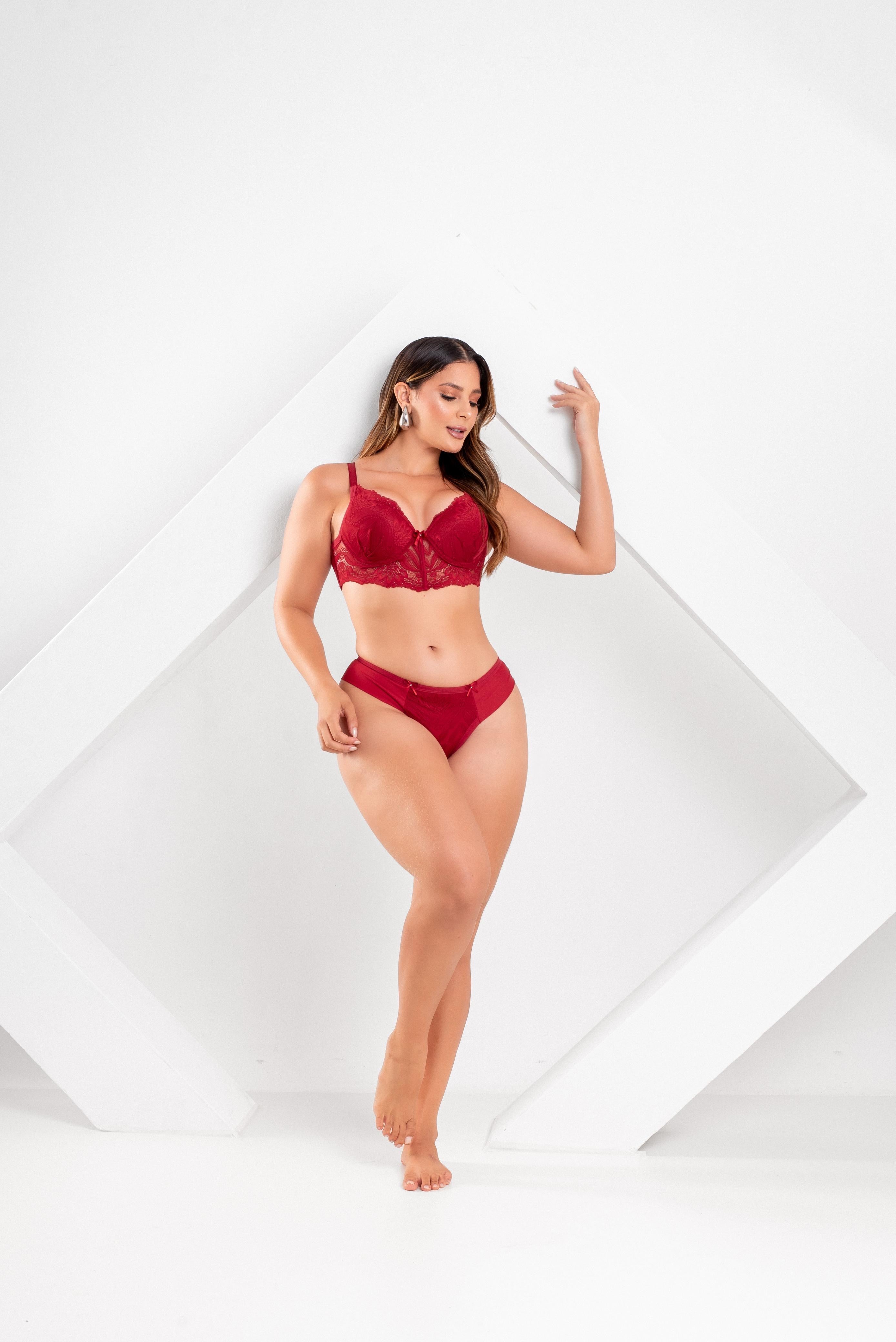 Conjunto De Lingerie Renda Luxo Prysben