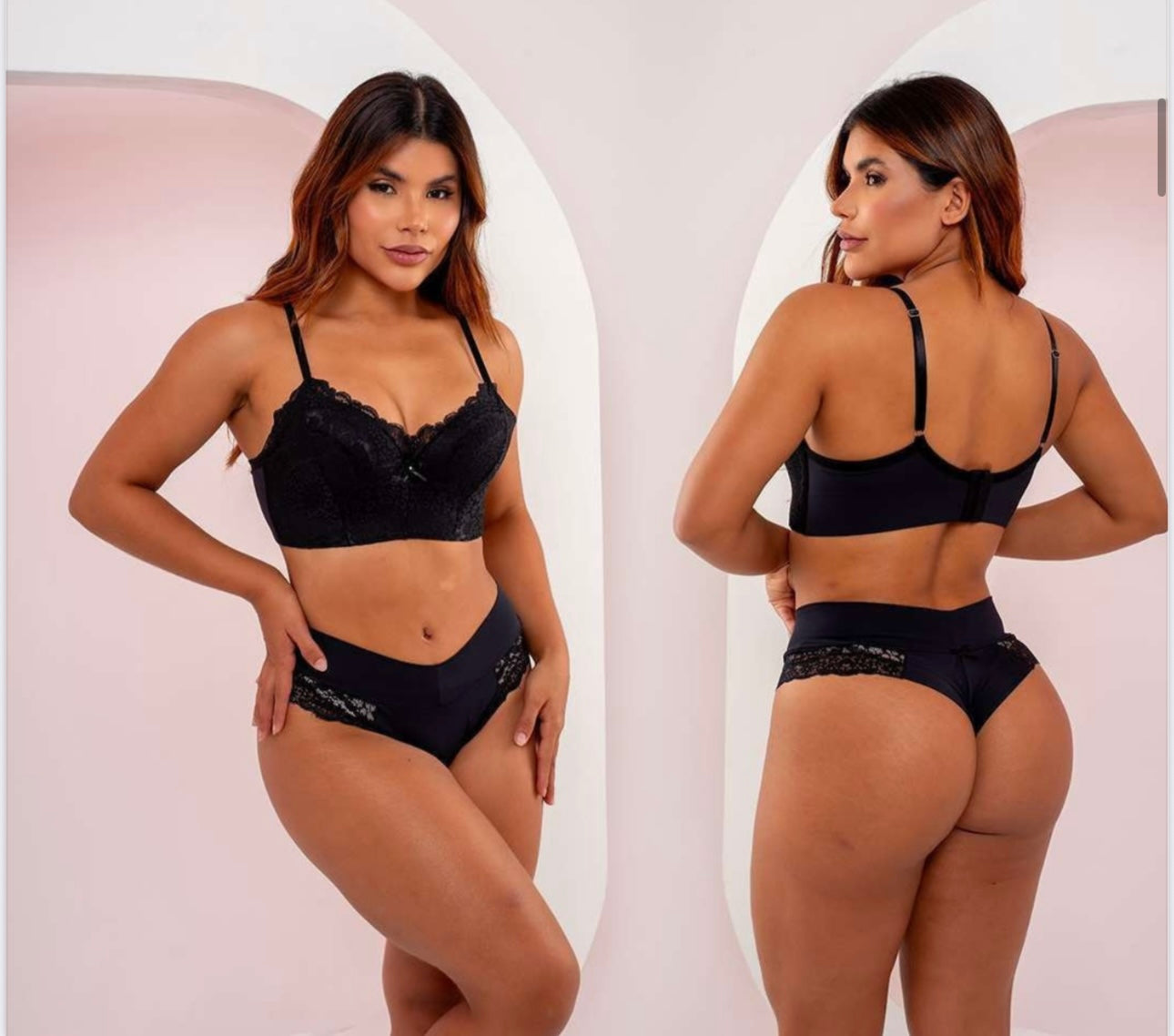 Conjunto De Lingerie Renda Luxo Prysben