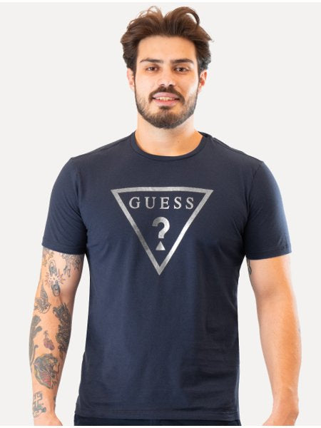Camiseta Guess Masculino Foil Logo Print