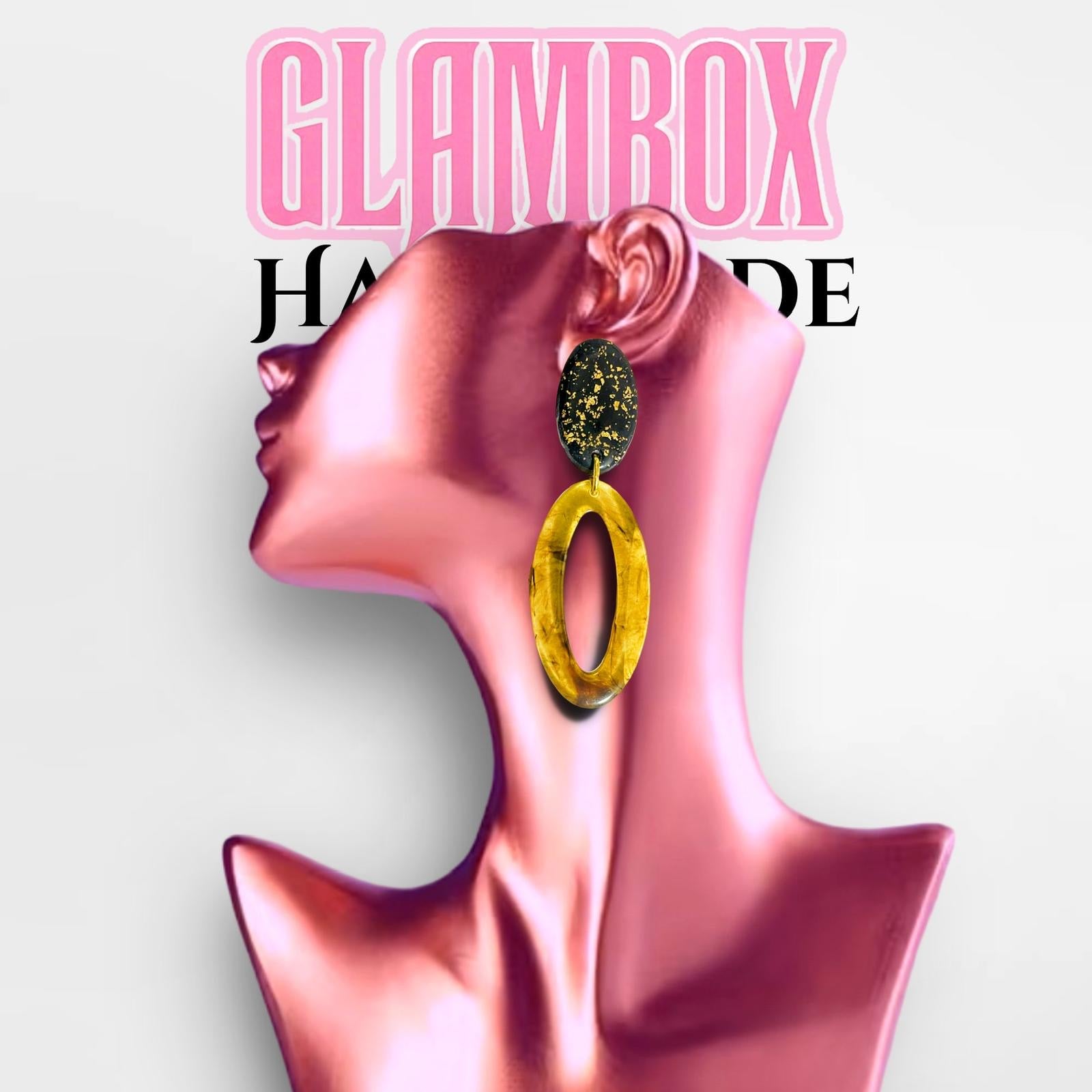 Brinco Sombra Dourada Glambox