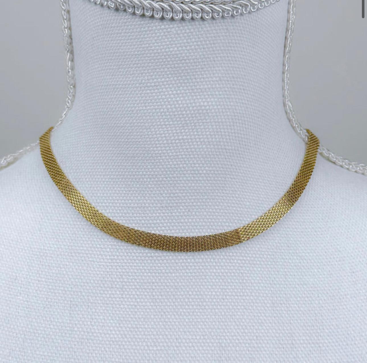 Choker Malha Larga Linda