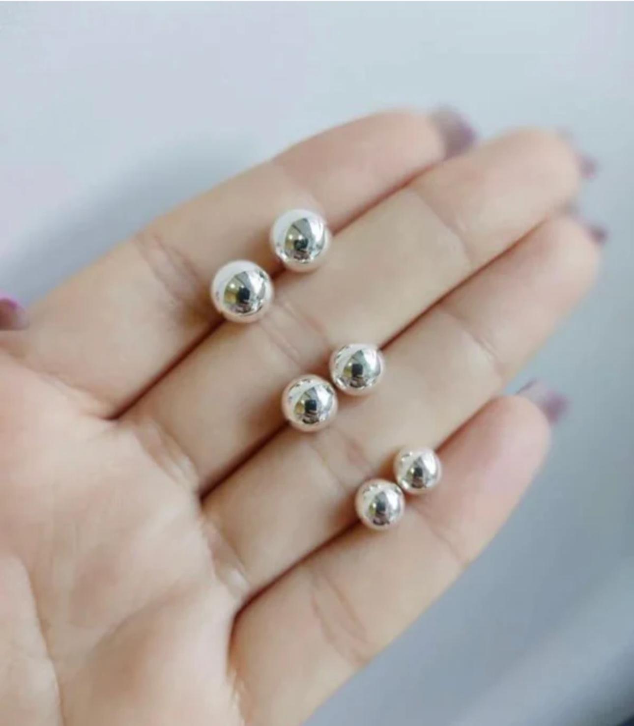 Trio Bola Prata 925 Linda