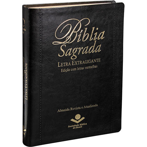 Bíblia Sagrada - Letra Extragigante Com Índice - ARA - Luxo – Preta