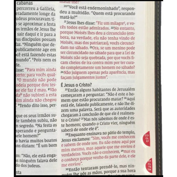 Bíblia Sagrada NVI - Leitura Perfeita - Luxo Preta C/ Índice